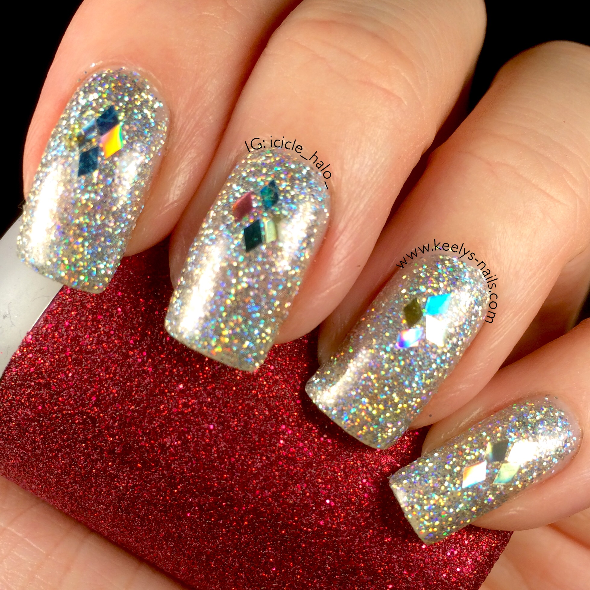 sparkle nails