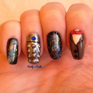 Dr Who nails by Keely's Nails
