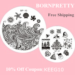 Review: Aztect Pattern Stamping Plate BP-L010 from Born Pretty Store by Keely's Nails.