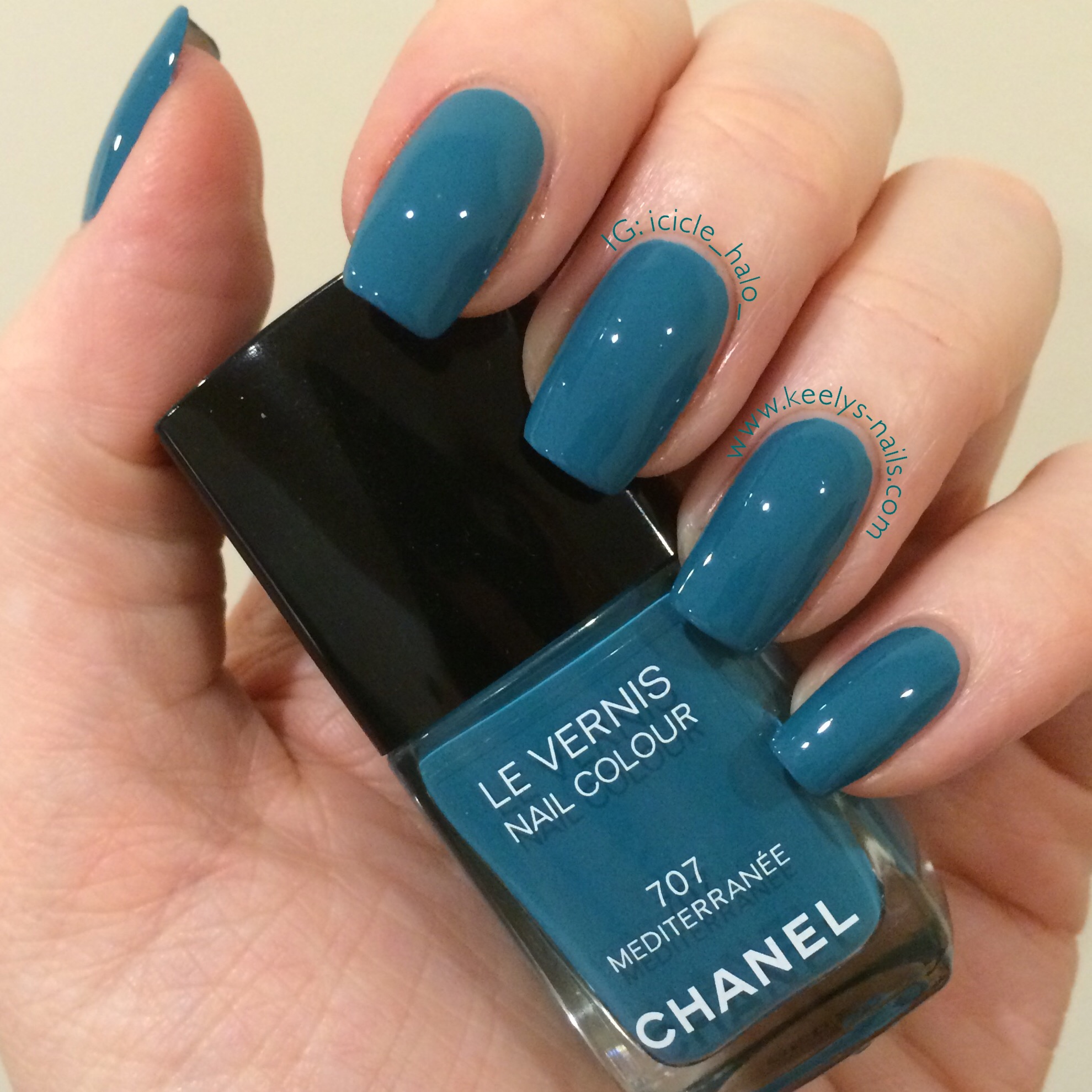 A saturated turquoise from Chanel in my stash - this is inspired by the Mediterranean sea