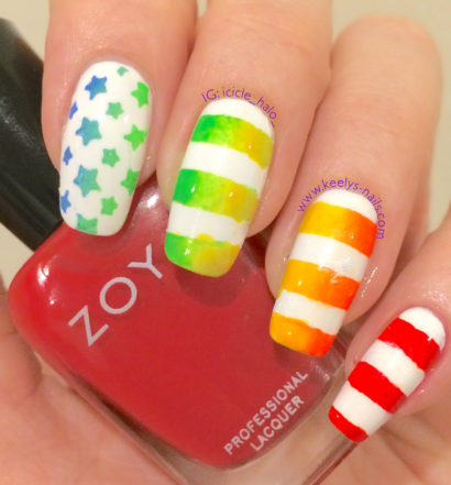 American Rainbow featuring star vinyls from Born Pretty Store