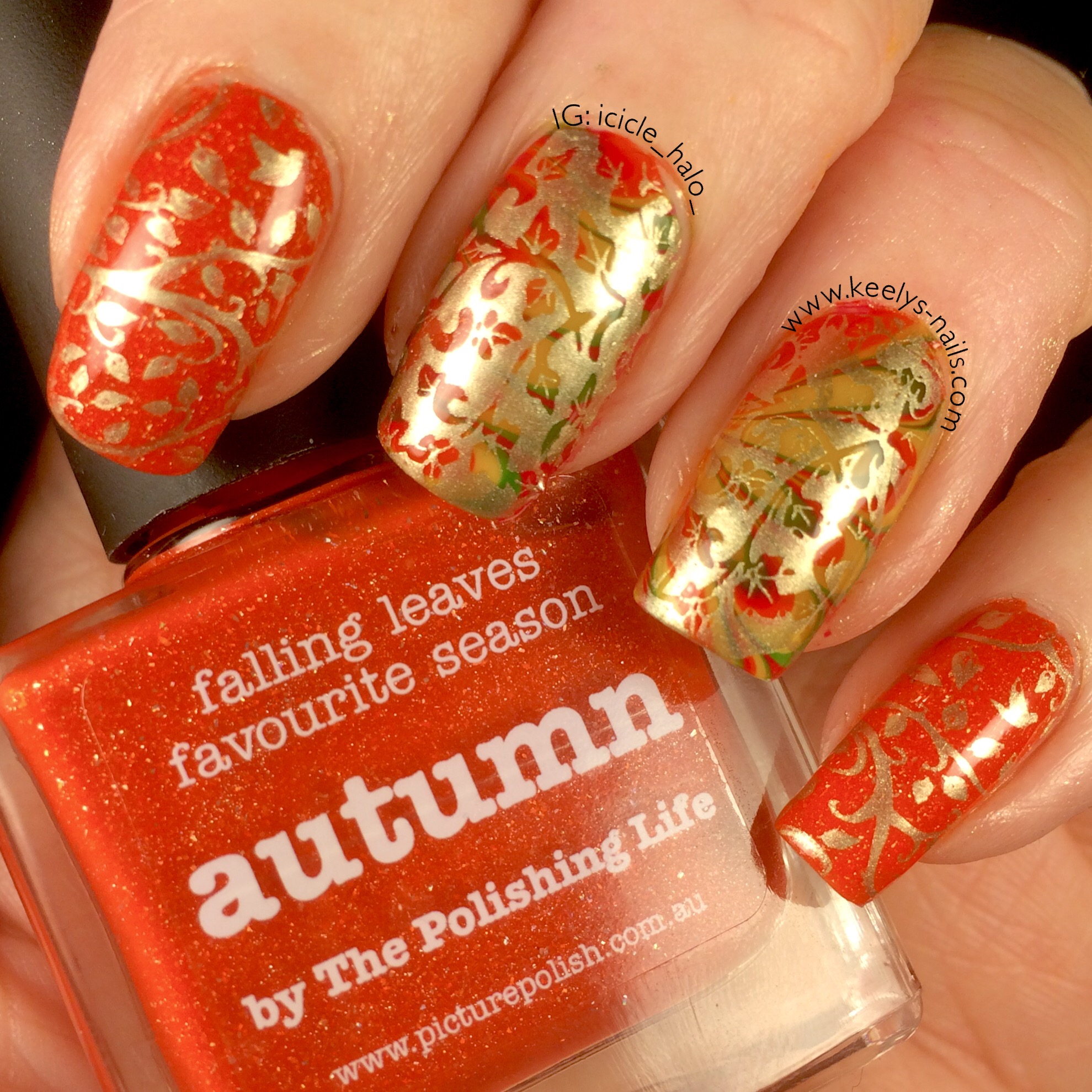 Autumn Equinox nail art designs | Keely's Nails