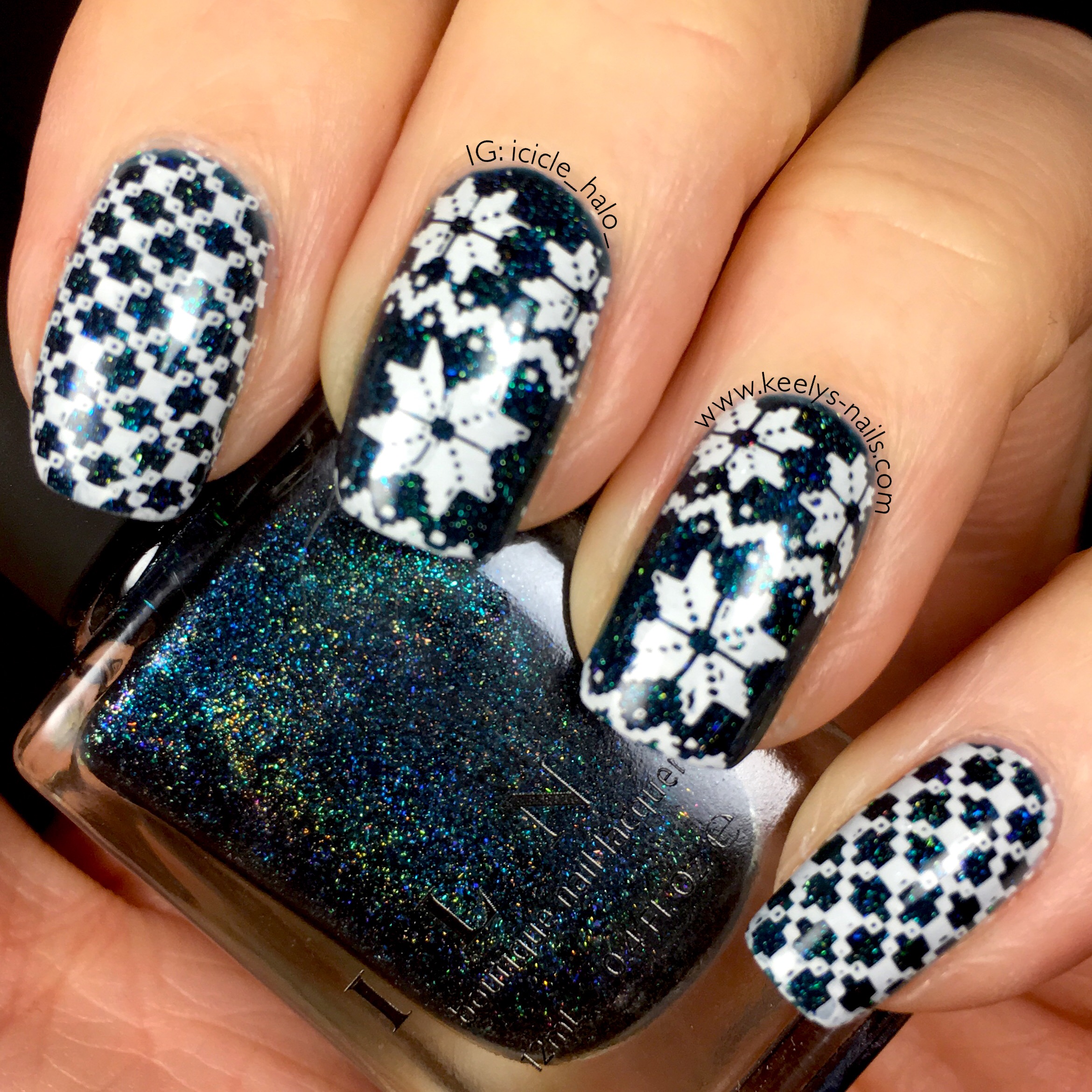 Christmas Sweater Nails | Keely's Nails