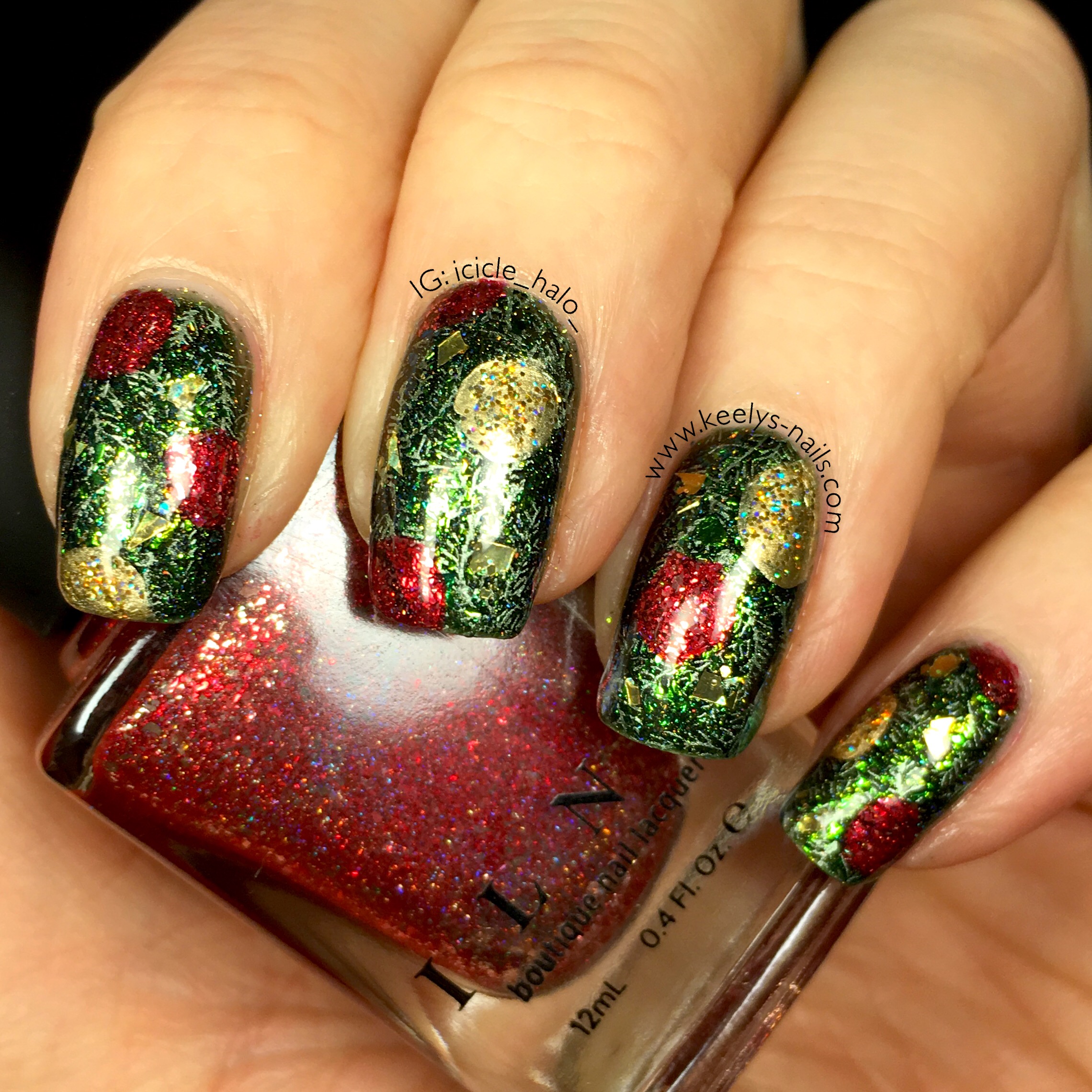 Christmas Tree Nails | Keely's Nails 