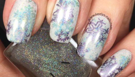 Frozen Snowflake Nail Art