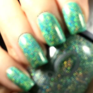 Best Glitter Polish Orly Sparkling Garbage over Vintage (right hand)