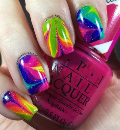 Rainbow Watermarble right hand