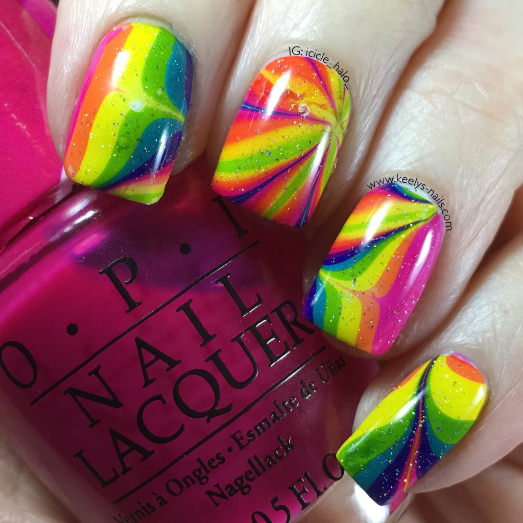 Rainbow Watermarble left hand