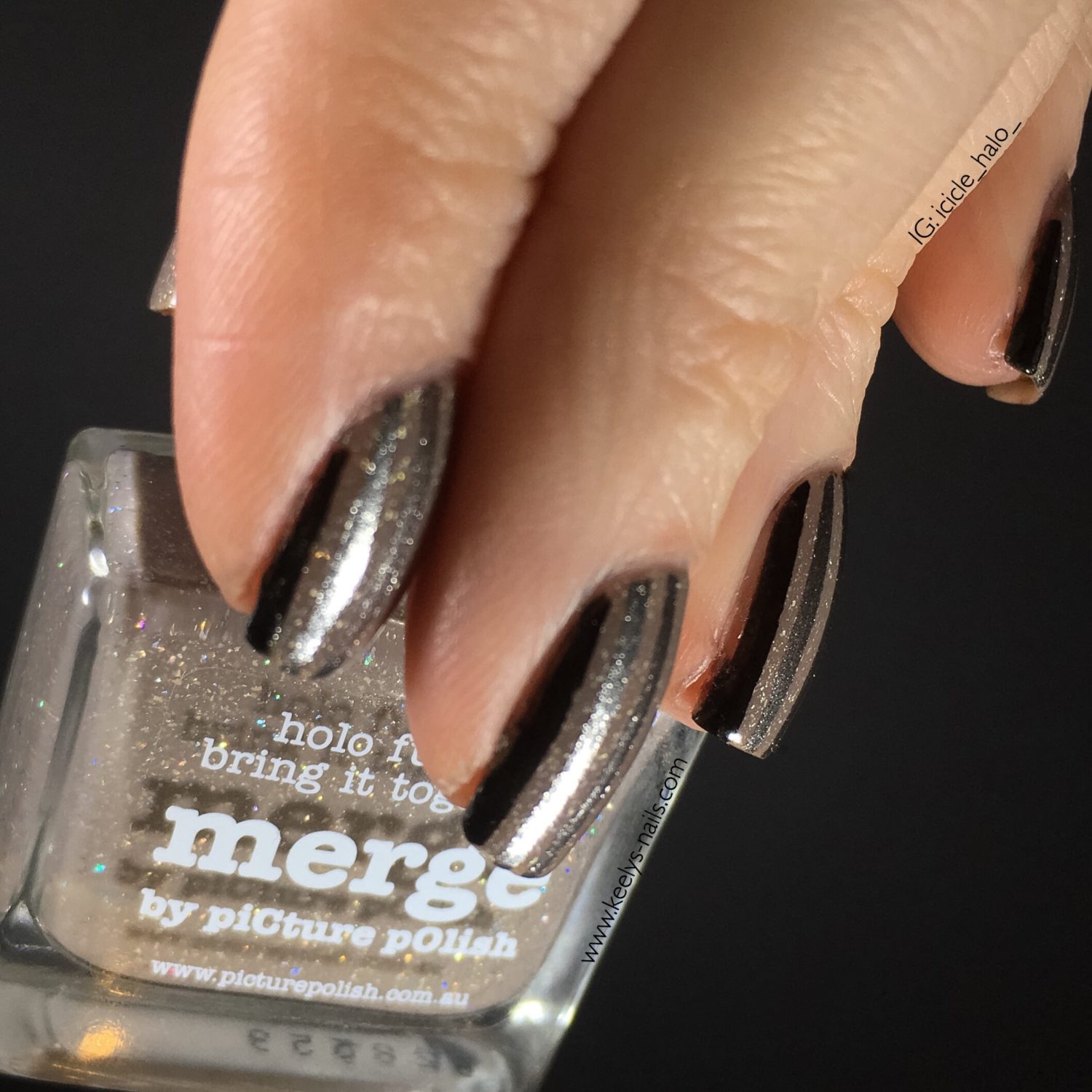 Picture Polish Merge nail art