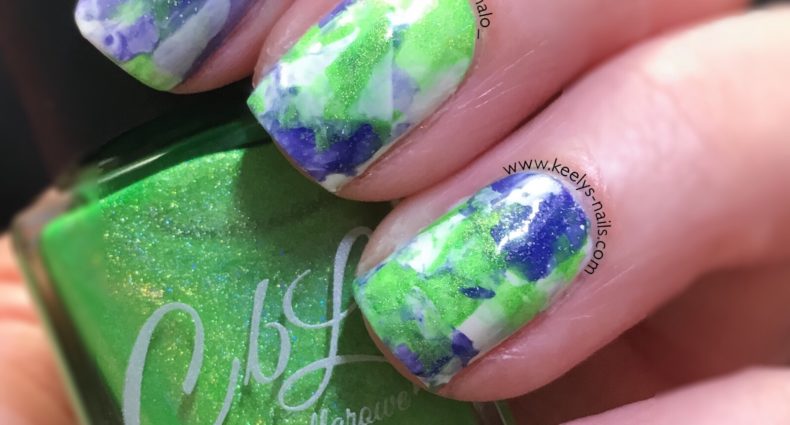 Smoosh Nail Art left hand