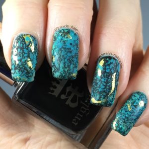 Turquoise Nail Art matte
