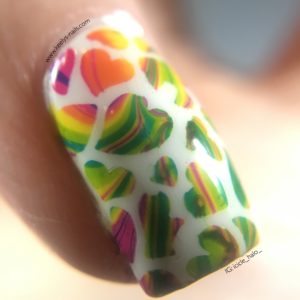 Rainbow Pride Nails for Orlando macro