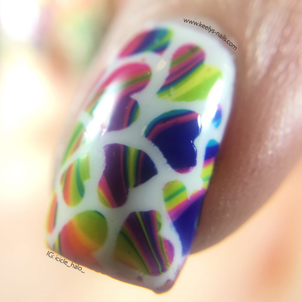 Rainbow Pride Nails for Orlando macro