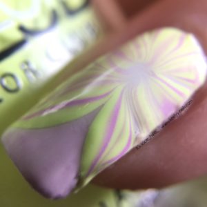 Pastel Neon Watermarble little finger