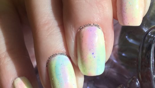 Neon Pastel Rainbow Easy Nail Art