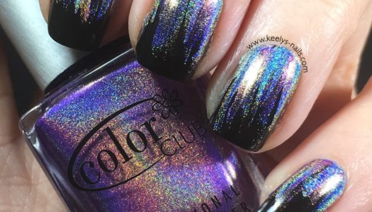 Glitch: Holographic Waterfall Nail Art