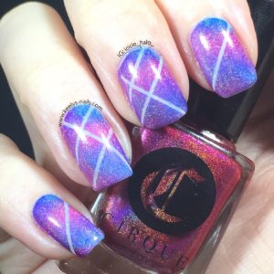 Holographic Lines - right hand with Cirque Framboise