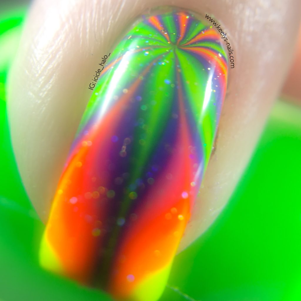 Neon Watermarble Starburst macro