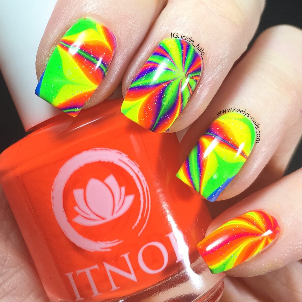 Neon Watermarble Starburst left hand