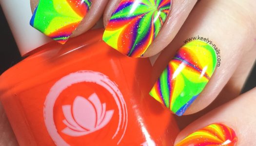 Neon Watermarble Starburst Success