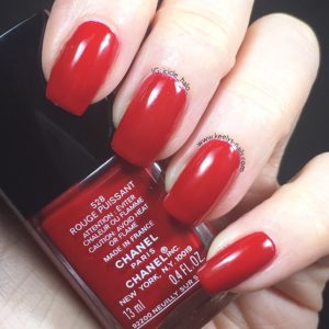 Chanel Nail Polish Fall 2016 Swatches Rouge Puissant