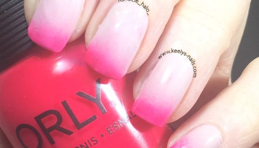 Nude and Gradient Neon French Tip Nail Art