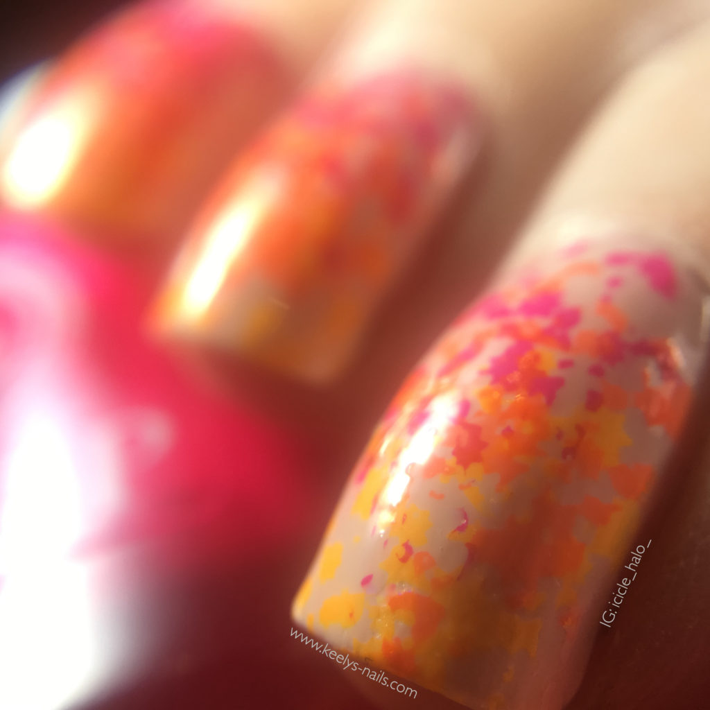 Gradient Splatter nail art macro