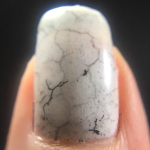 White Marble nail art macro