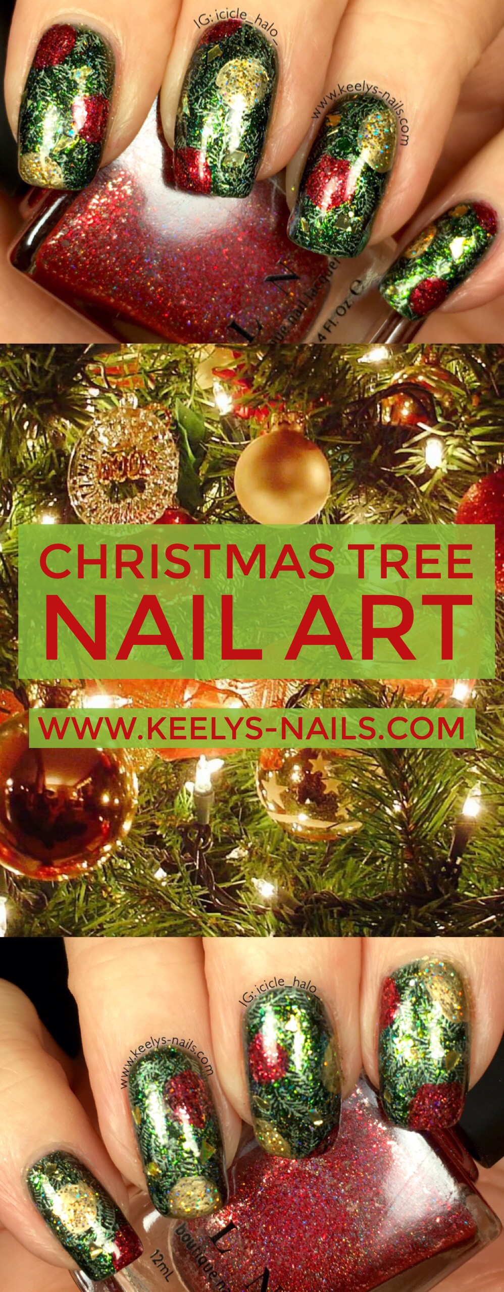Christmas Tree Nails - Keely's Nails
