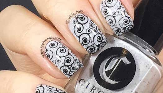 Stormy Swirly Nail Art Stamping Maniswap