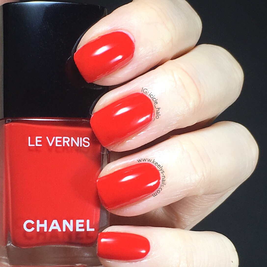 Swatch: Chanel Rouge Red 546 Spring 2017 - Keely's Nails