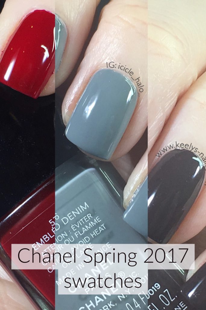 Chanel Spring 2017 swatches Emblematique Washed Denim Androgyne - Keely's  Nails