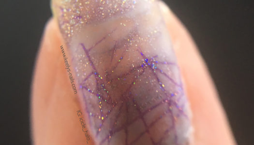 Amethyst Crystal Nail Art Smoosh Technique