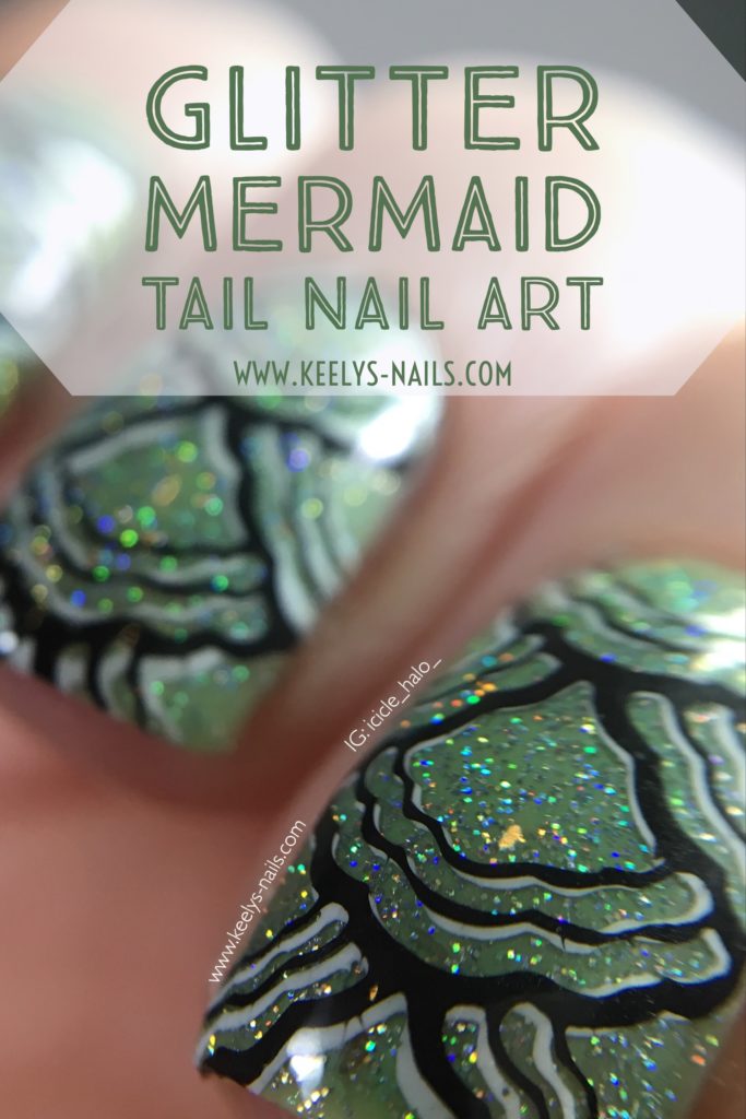 Glitter Mermaid Tail Nail Art ¦ by Keely's Nails