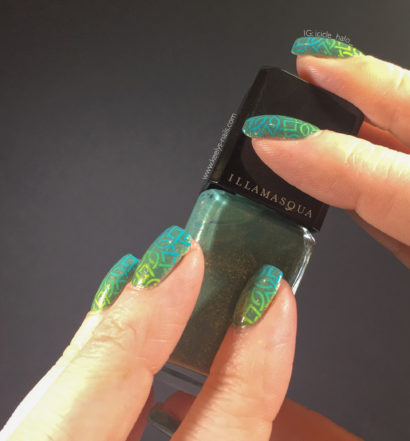 Gradient Stamping over Illamasqua Melange