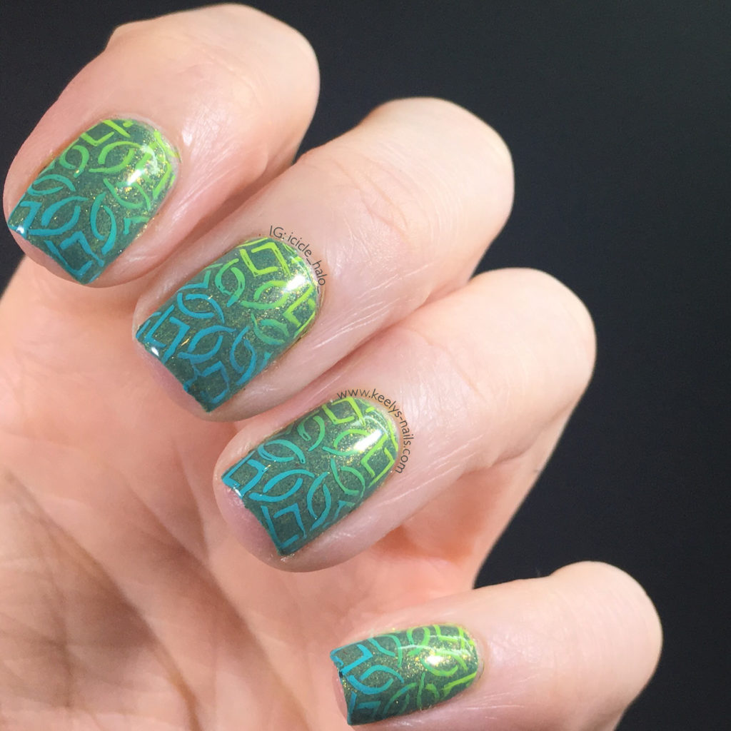 Gradient stamping with MoYou London polishes