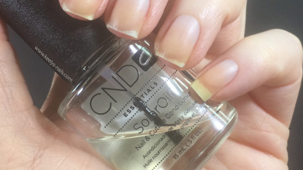 Caring for my nails and cuticles - CND Solar Oil