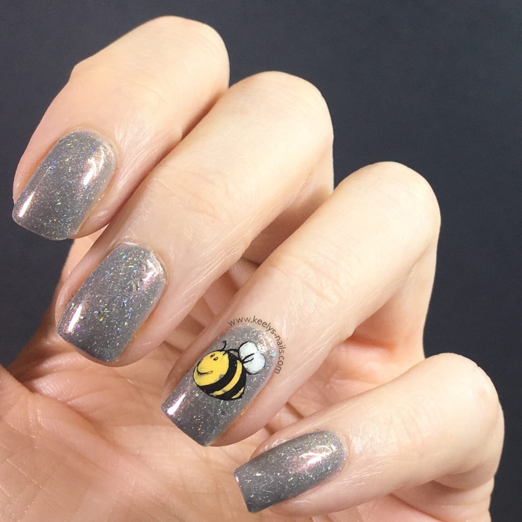 Worker Bee nail art for Manchester