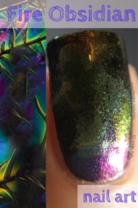 Fire Obsidian nail art by Keely's Nails - Pinterest