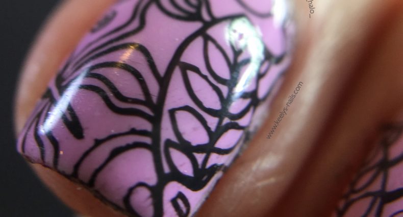 Adult Colouring Book nail art macro index finger | Keely's Nails