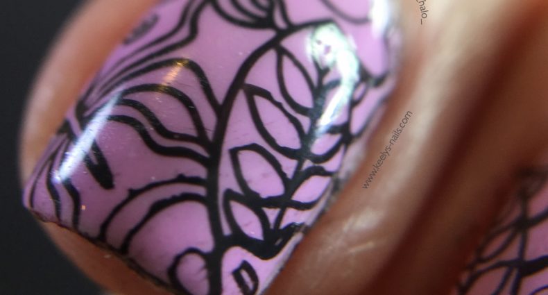 Adult Colouring Book nail art macro index finger | Keely's Nails