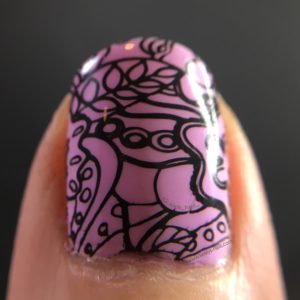Adult Colouring Book nail art macro thumb | Keely's Nails