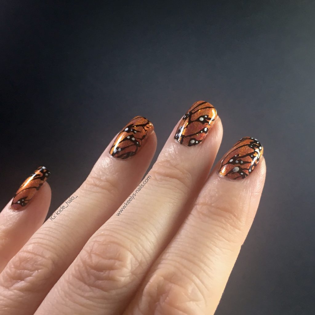 Butterfly wing nail art | Keely's Nails