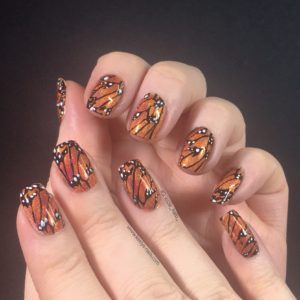 Full design monarch butterfly nail art | Keely's Nails