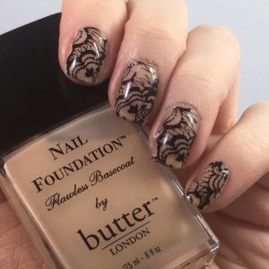 Lace stamping over Butter London