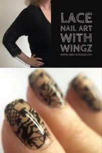 Lace nail art with Wingz - Pinterest
