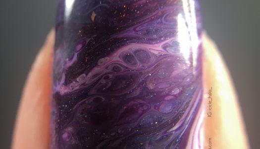 Fluid nail art: Sinful Colors transforming top coats