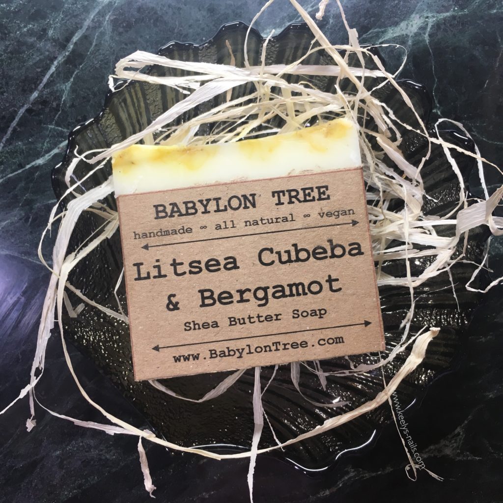 Natural packaging of Babylon Tree soaps