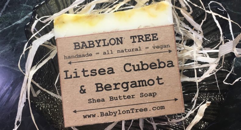 Natural packaging of Babylon Tree soaps