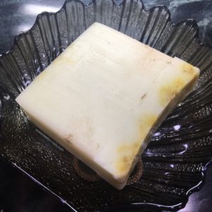 Vegan soap, with a light lemon scent